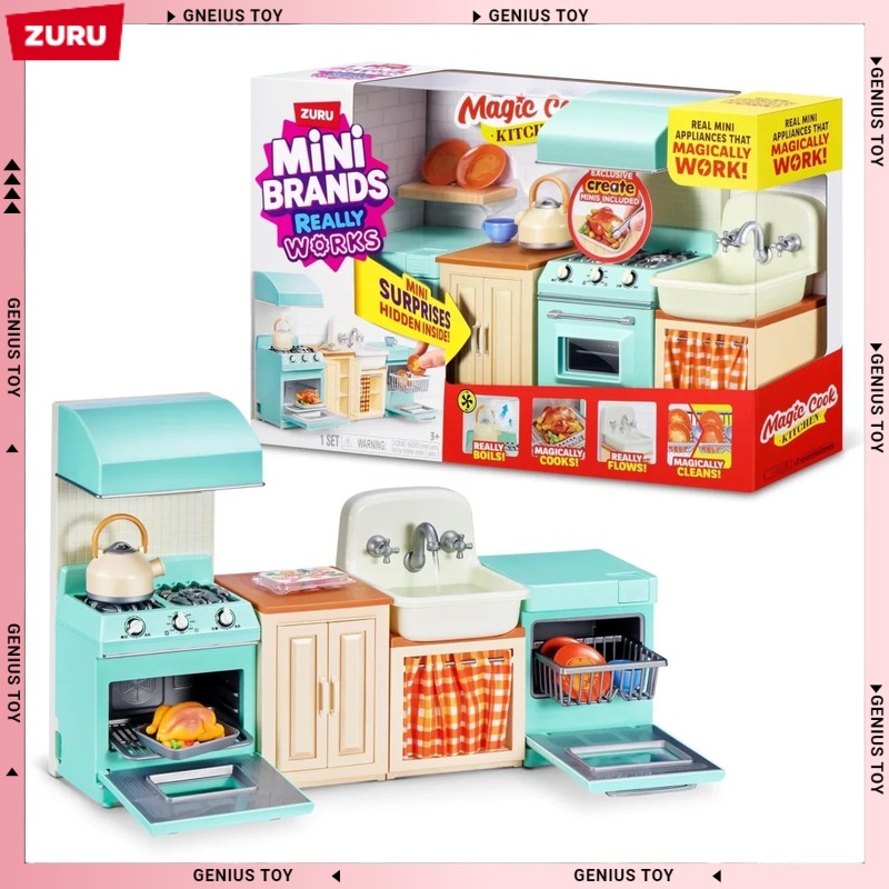 Kitchen Appliances Brand - مجموعة مطبخ زورو ميني براندز السحرية،