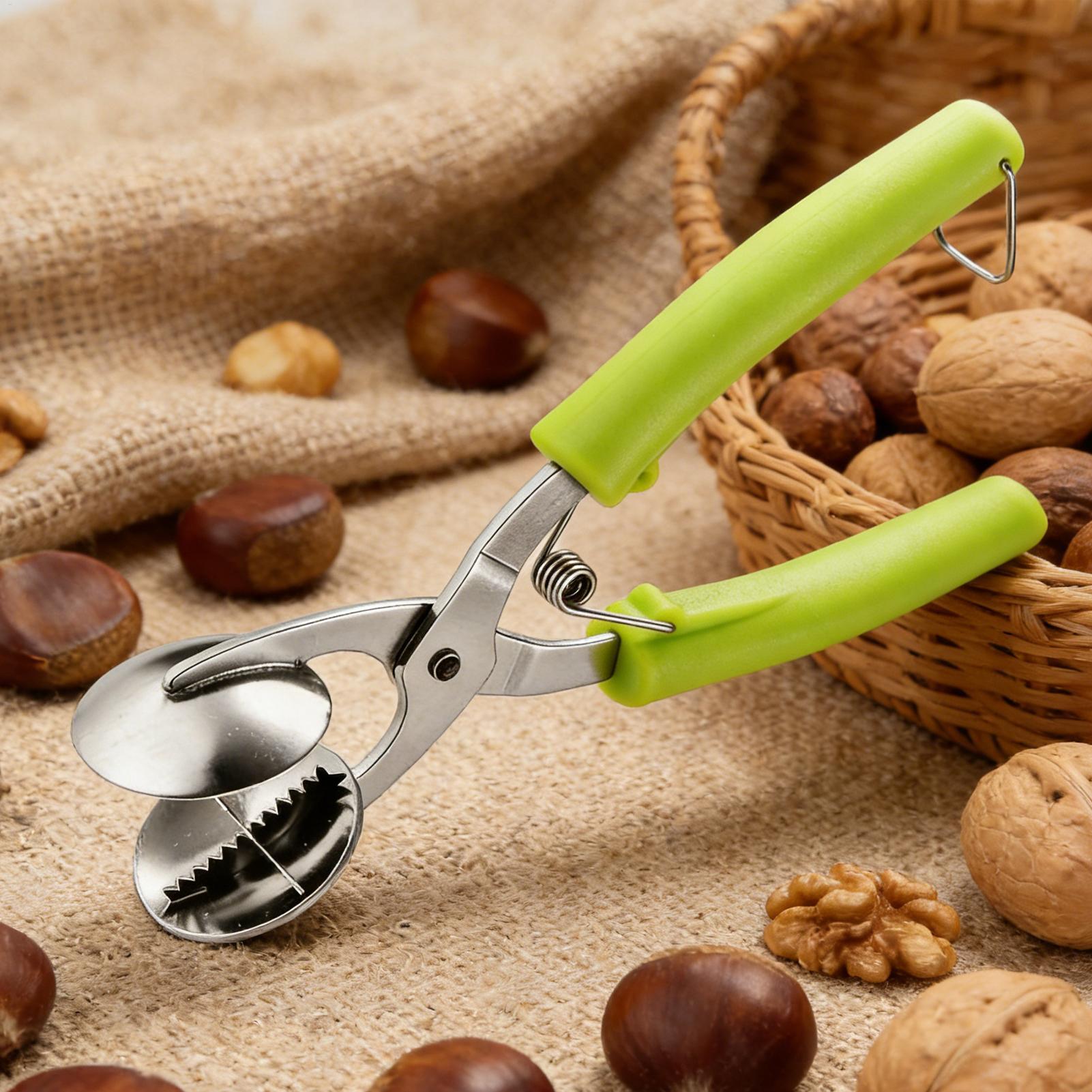 Kitchen Appliances Brand - أداة فتح الكستناء من الستانلس ستيل،