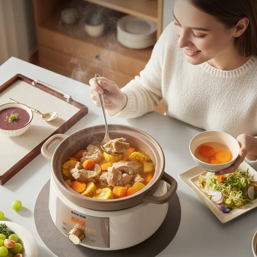 Kitchen Appliances Electric - 4L السيراميك المنزلية الكهربائية طباخ بطيء