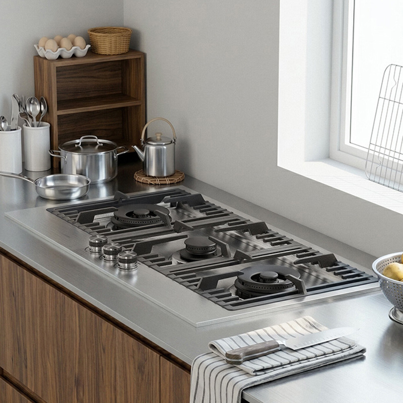 موقد غاز من الفولاذ المقاوم لل - مراجعة Kitchen Appliances Built In وسعره